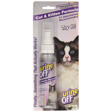 Urine Off - spray na plamy i zapachy moczu kotów, 118 ml