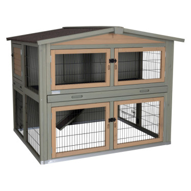 KERBL Klatka dla królików House Suite 134 × 115 × 111 cm