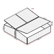 Szklarnia aluminiowa Wiltec Double Cold Frame, 100 x 120 x 40 cm