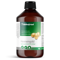 HENNENGOLD – dodatek paszowy dla mocnych jaj i zdrowych piór, 1000 ml