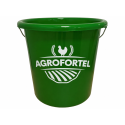 Uniwersalne wiadro 10 l, plastikowe z metalowym uchwytem, zielone