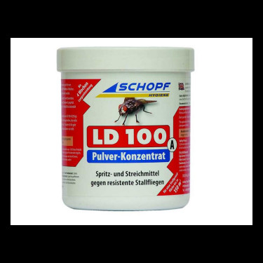 LD 100 A 1000g na muchy oporne w oborze, insektycyd na muchy