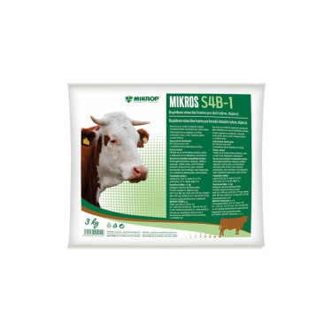 Mikros S4B-1 pasza uzupełniająca dla bydła (opas, krowy mleczne) 3kg