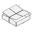 Szklarnia Wiltec Double Cold Frame z aluminium, 100 x 120 x 40 cm - 4 skrzydła