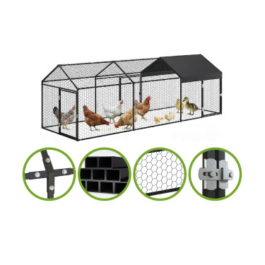 Obudowa metalowa - klatka zewnętrzna 3x1x1 m